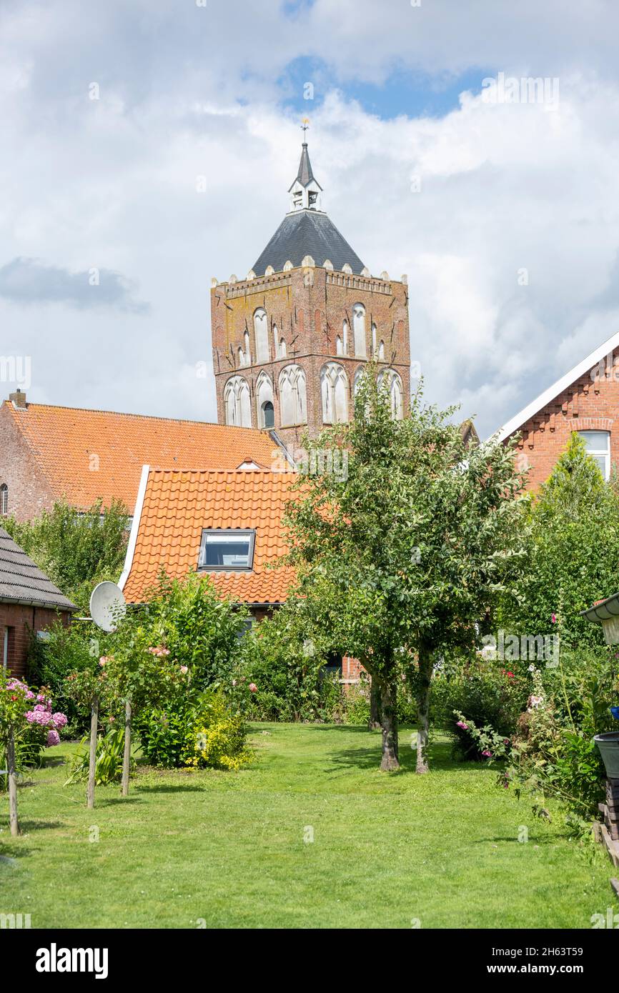 germany,lower saxony,east frisia,krummhörn,pilsum a village of the east frisian municipality krummhörn Stock Photo