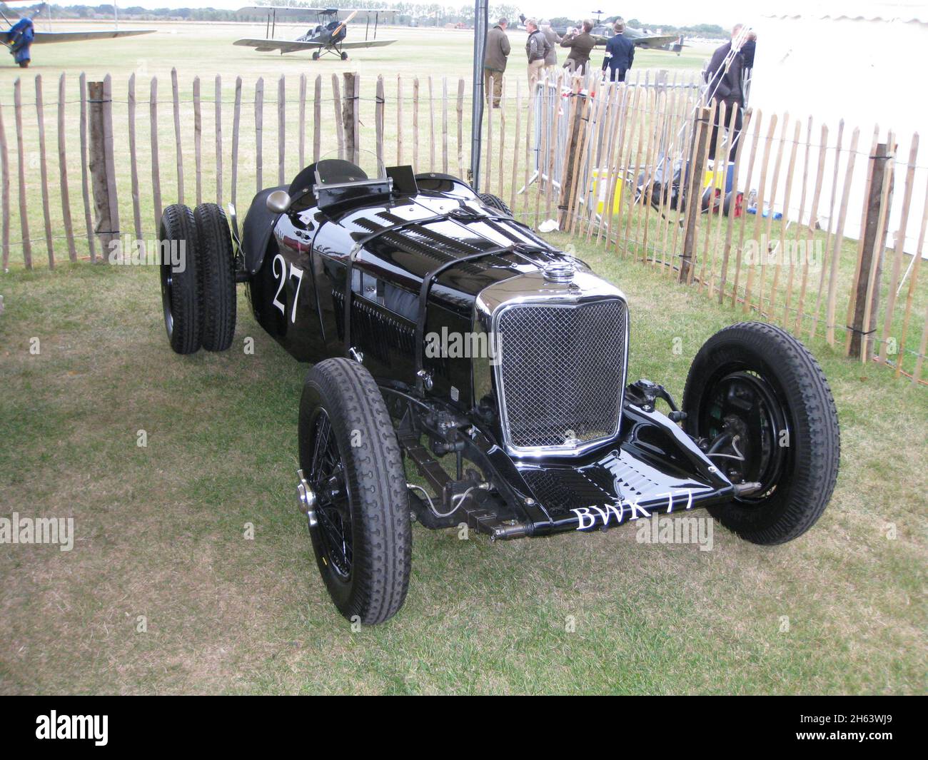 #27 1936 Jaguar SS 100 'Old No 8' Goodwood Revival Sep 18th 2009, belonging to Tom McWhirter Stock Photo