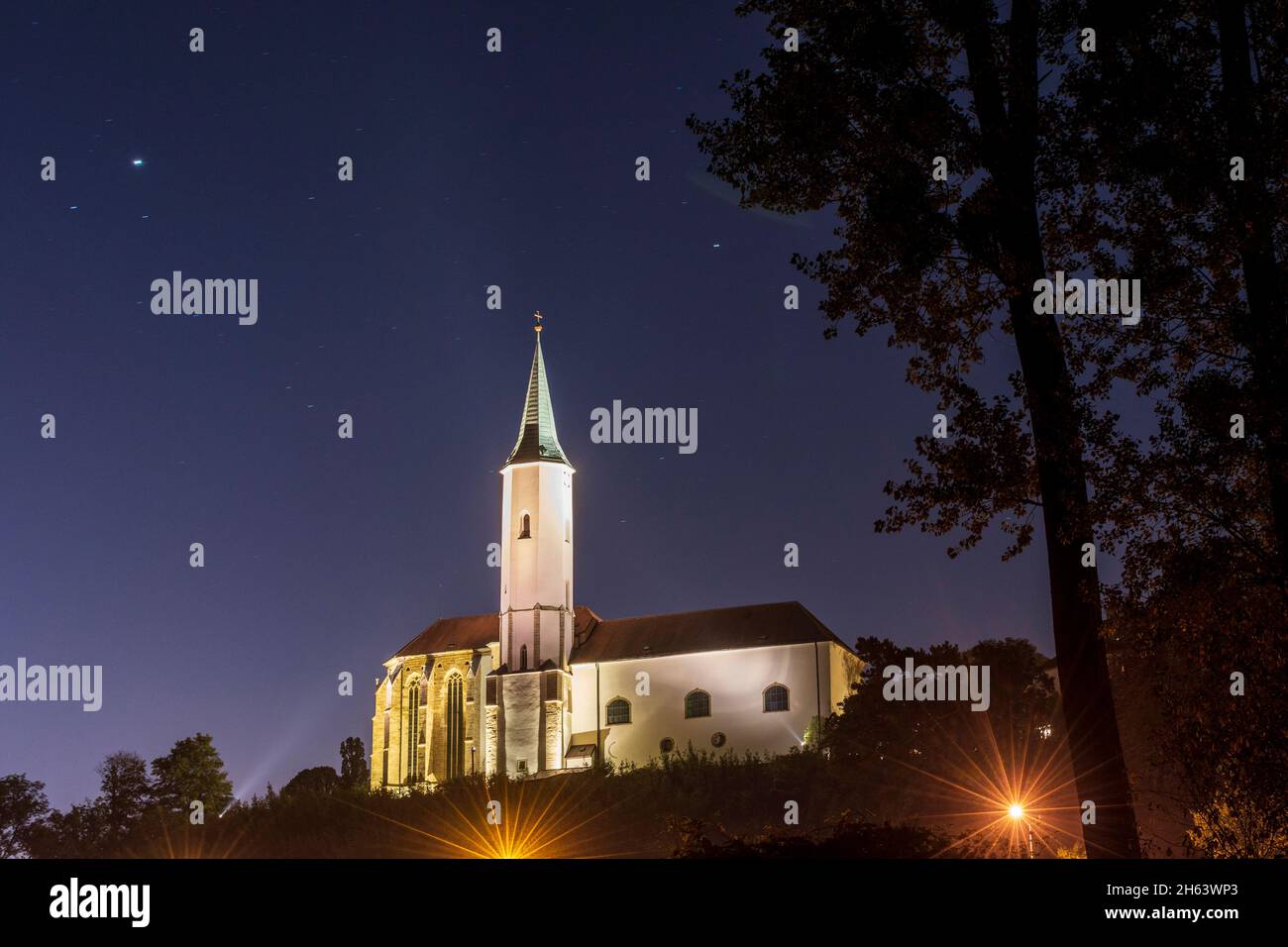 klosterneuburg,church martinskirche in wienerwald,vienna woods,niederösterreich,lower austria,austria Stock Photo