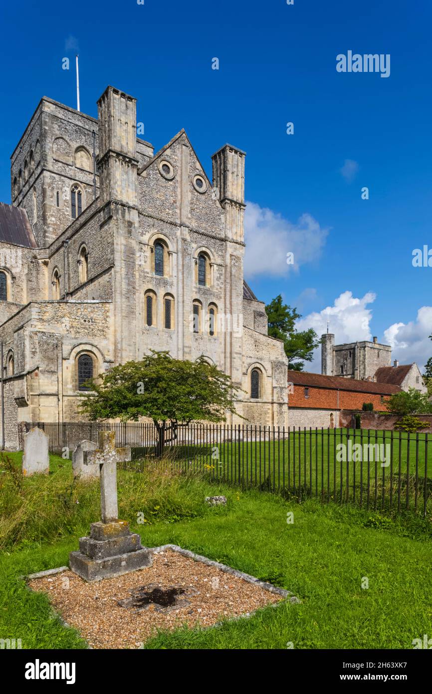 england,winchester,hospital of st cross,the church Stock Photo Alamy