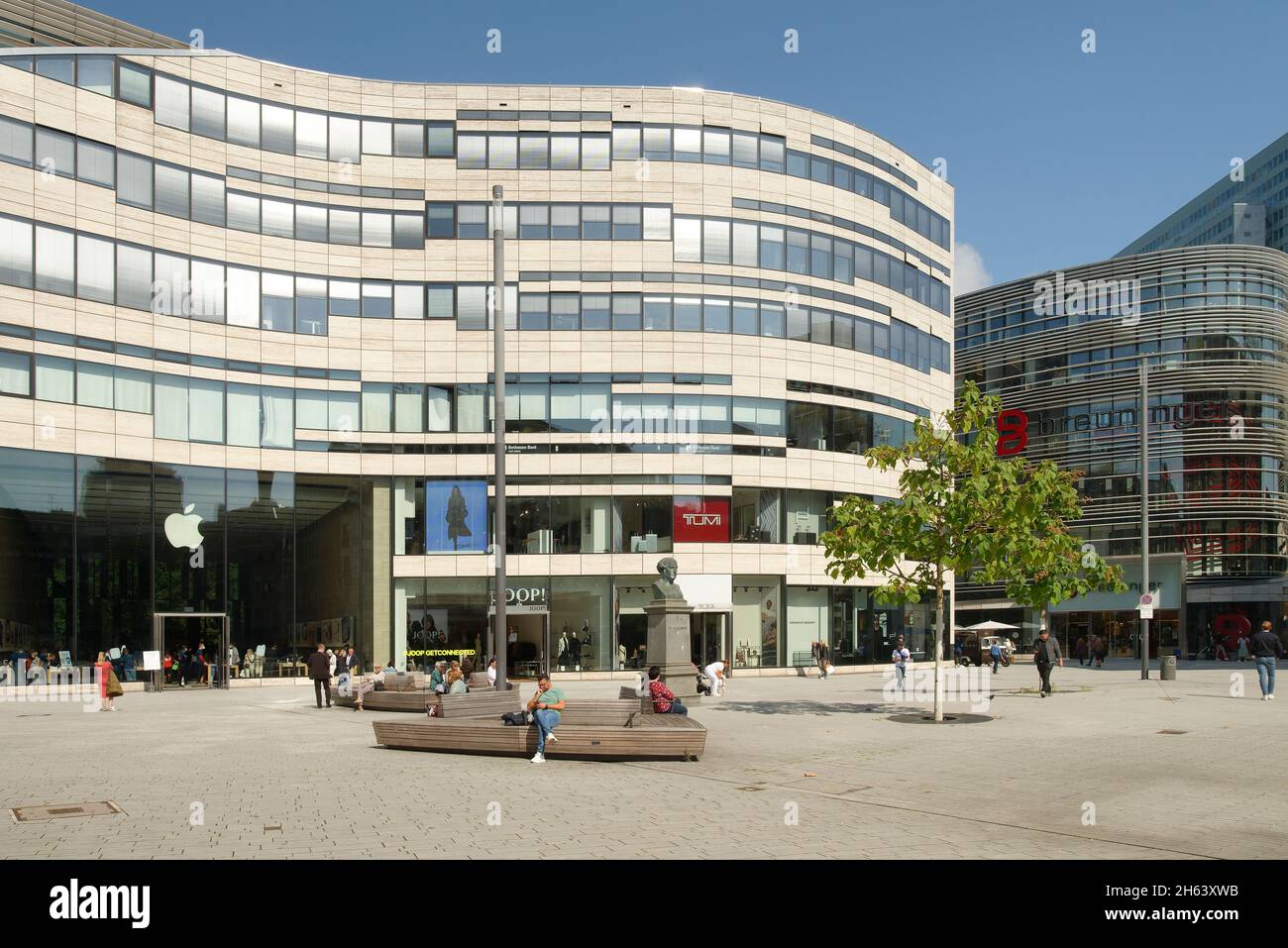 business center kö-bogen on koenigsallee in düsseldorf am rhein,north rhine-westphalia,germany Stock Photo