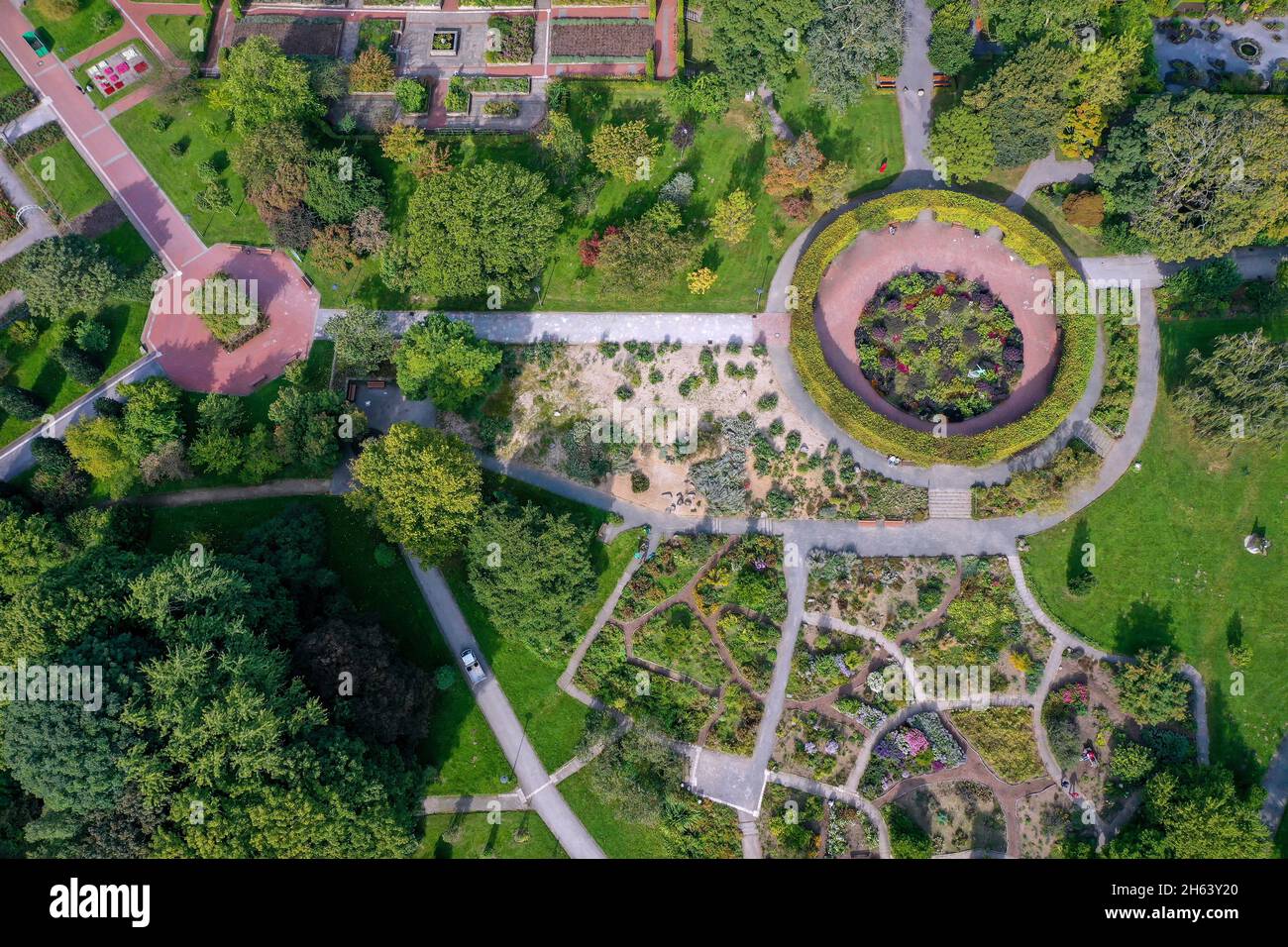 essen,north rhine-westphalia,germany - grugapark,a park in essen,emerged from the first large ruhrland horticultural exhibition in 1929,was the park area of the federal horticultural show in 1965. Stock Photo