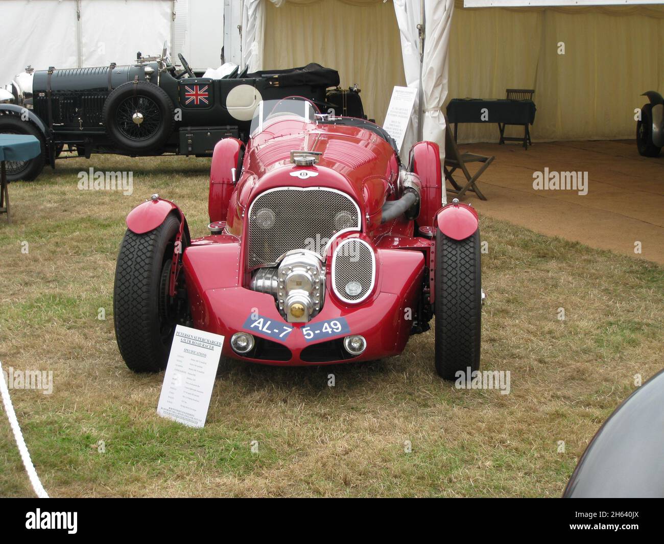 Petersen Supercharged Road Racer, Goodwood Revival 18 Sep 2009, manufactured in Devon (UK) based on a Mk 6 Bentley Stock Photo