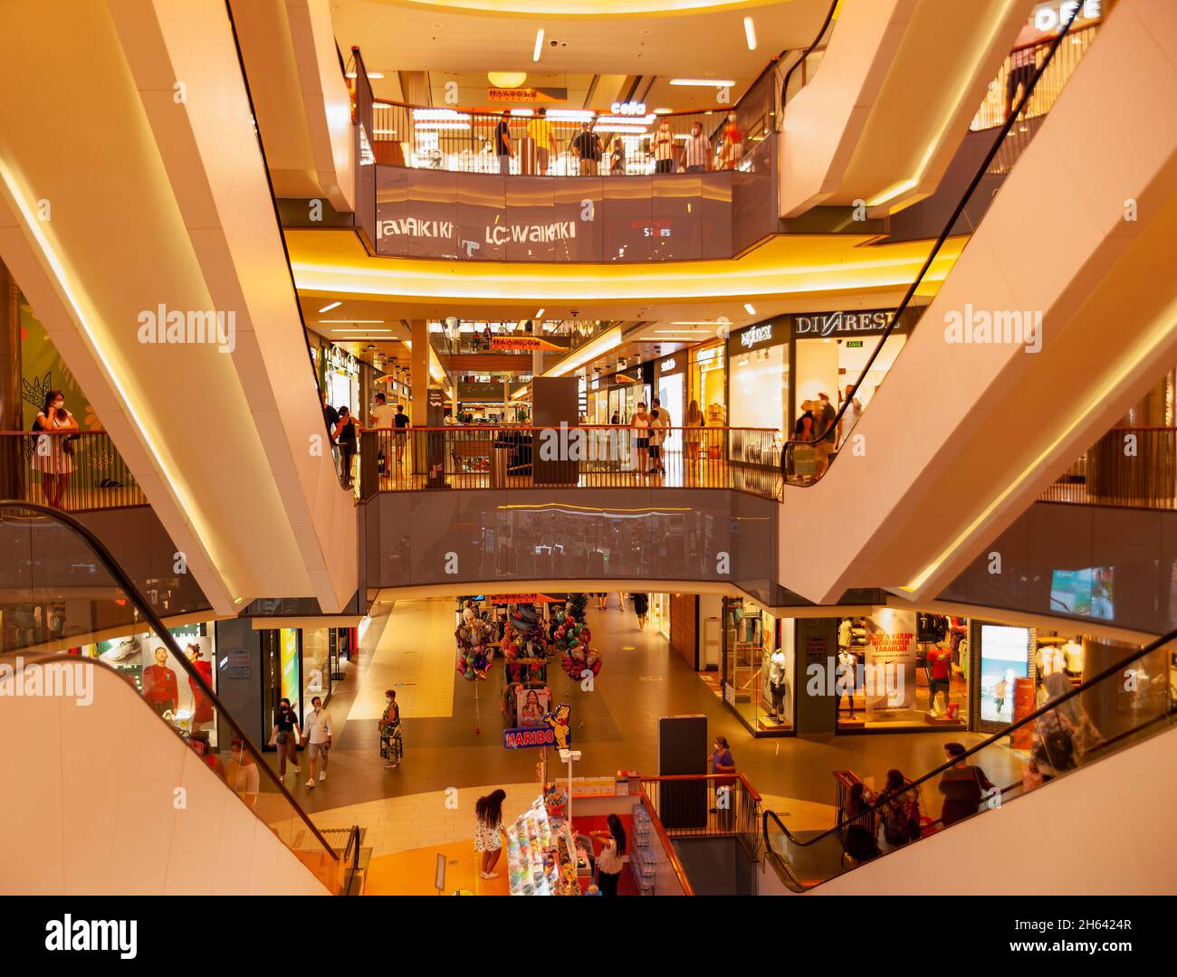 interior view of the terracity shopping mall,muratpasa,antalya,turkey Stock Photo