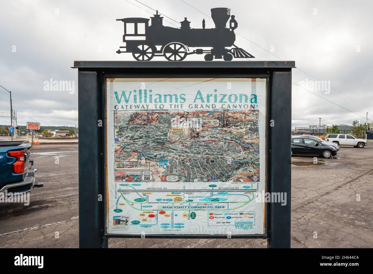 Williams, Arizona, USA September 27, 2021 Williams, gateway to the
