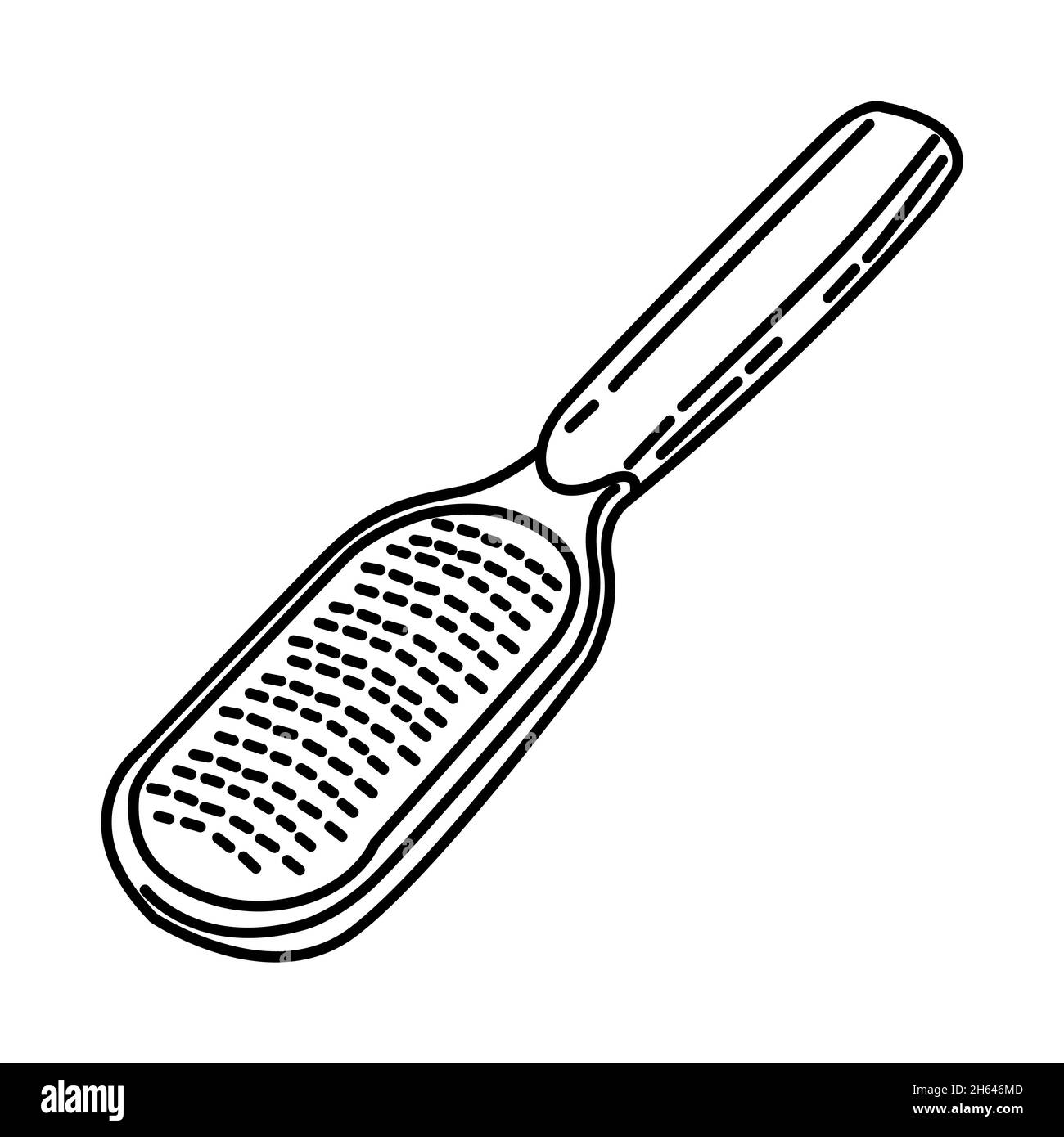 Callus Foot File Part of Women Pedicure Tools Hand Drawn Icon Set ...