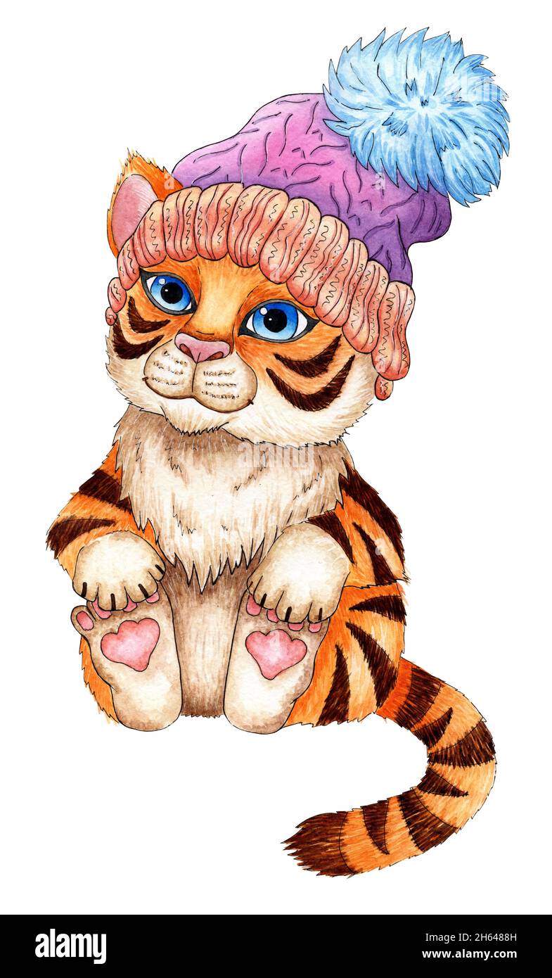 capital-sheep44: Pink and blue anthro tiger anime eyes cute