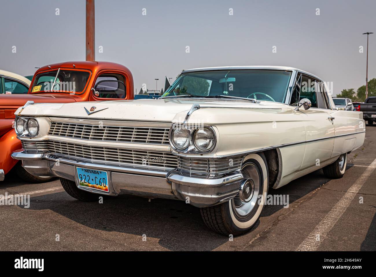 Reno, NV - August 6, 2021: 1964 Cadillac Coupe de Ville hardtop at a local car show. Stock Photo