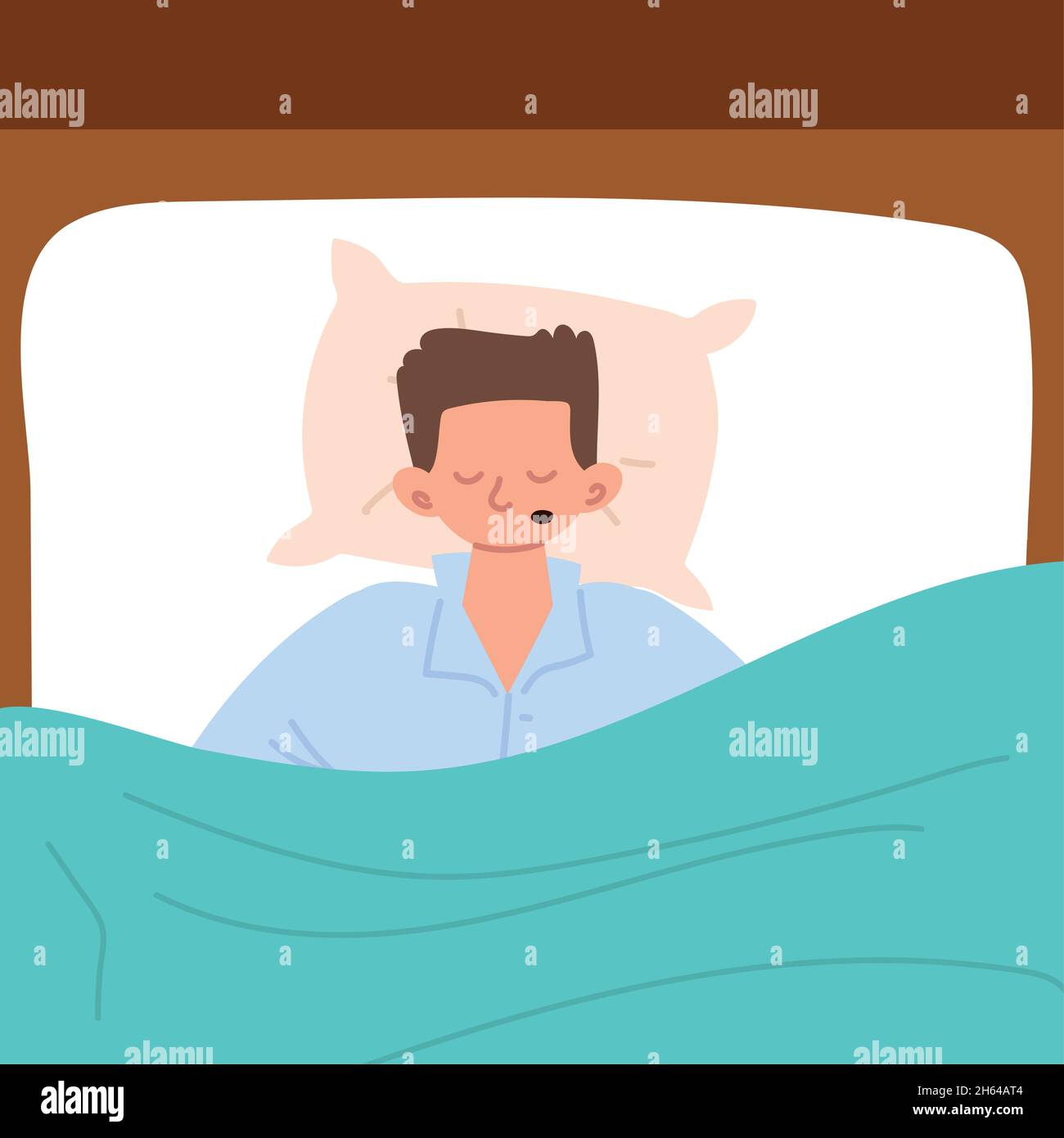 sleeping guy cartoon Stock Vector Image & Art - Alamy
