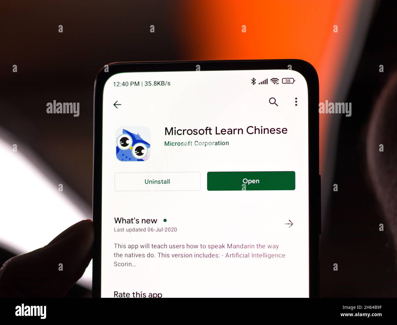 West Bangal, India - November 11, 2021 : Microsoft Learn Chinese logo ...