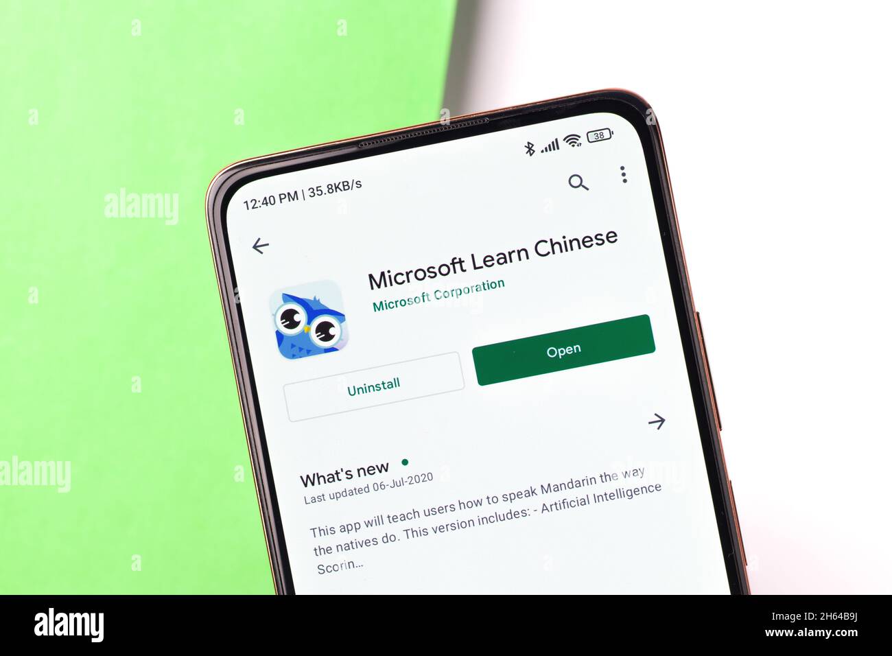 Microsoft learn chinese app hi-res stock photography and images - Alamy