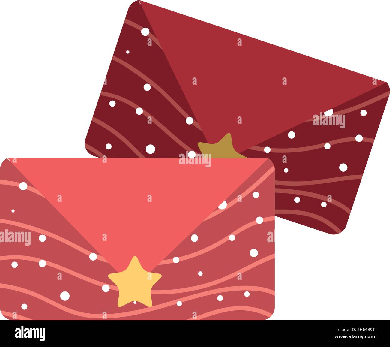 christmas envelopes decoration Stock Vector Image & Art - Alamy