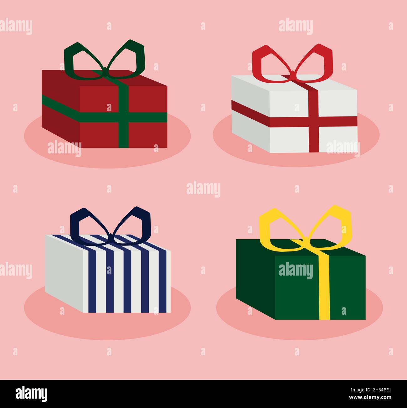 set of gift boxes Stock Vector Image & Art - Alamy