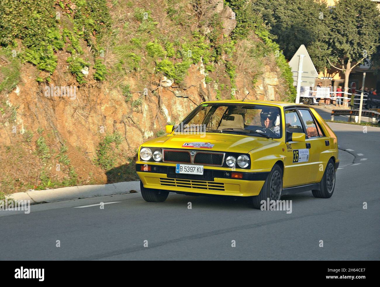 Josep Masdeu-Lancia Delta Integrale in the Subiba al Coll del Pollatre-2018 of the Catalonia Mountain Motor Championship Stock Photo