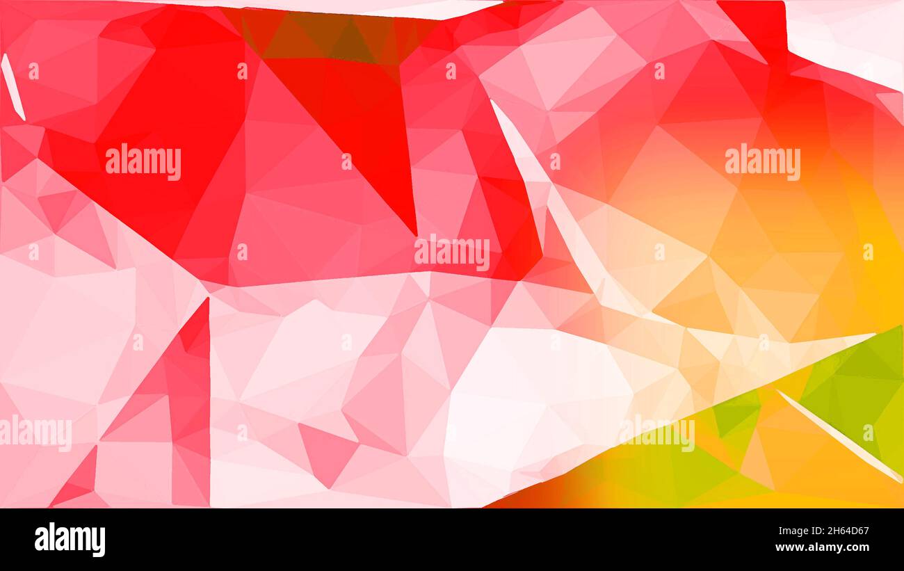 Colorful pink magenta abstract geometric background with triangular polygons low poly. Stock Photo