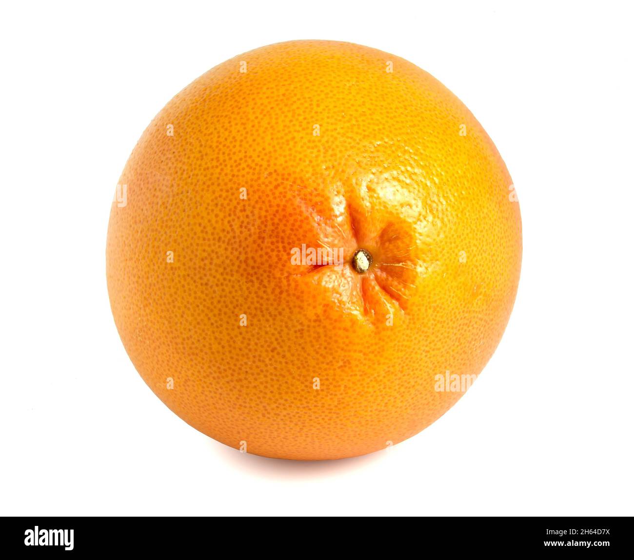 Whole orange grapefruit isolated on white background. Stock Photo