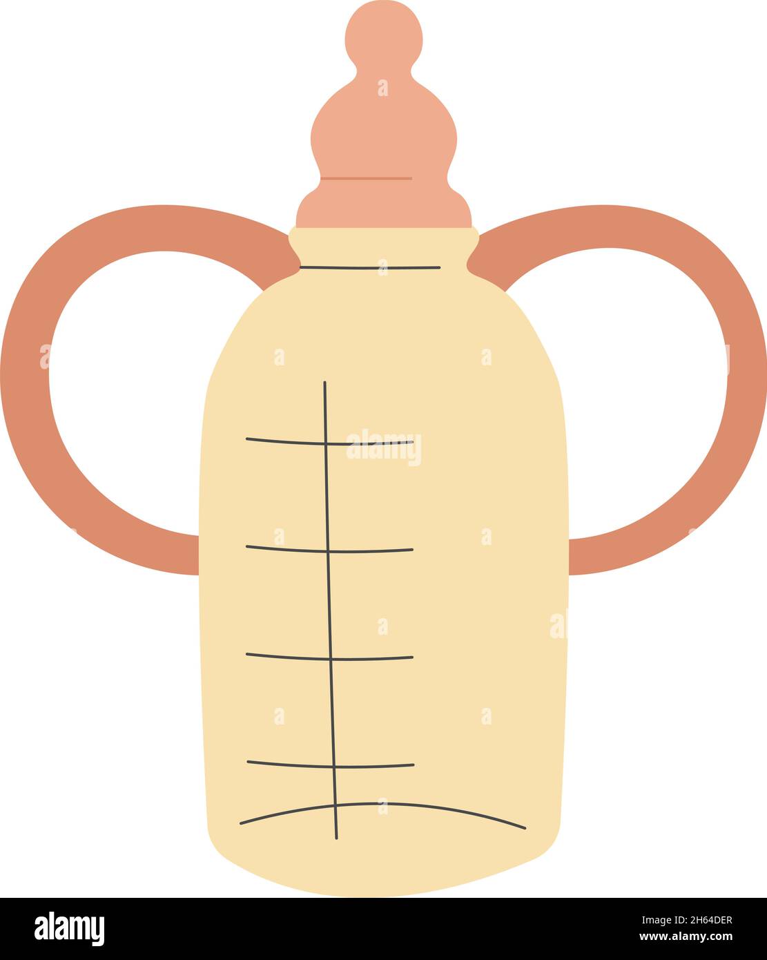 Bottle for milk or water, caring for children Stock Vector Image & Art