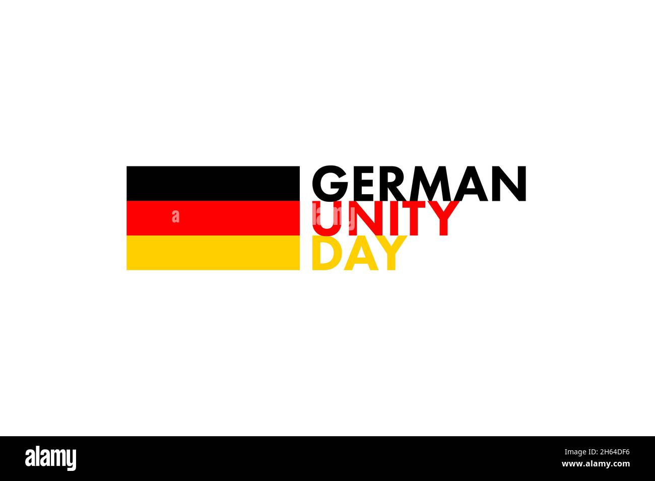 German Unity Day, 3 October. National Day of Germany. Flag, background, poster, wallpaper, banner, card Stock Photo