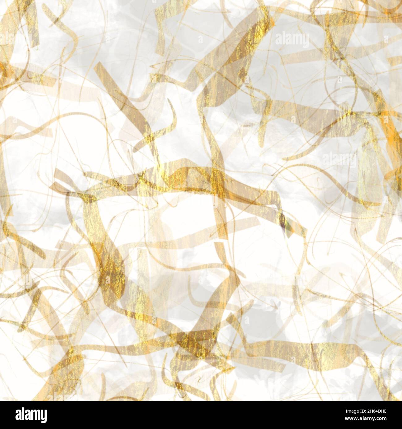 Gold metallic handmade rice paper texture. Seamless washi sheet