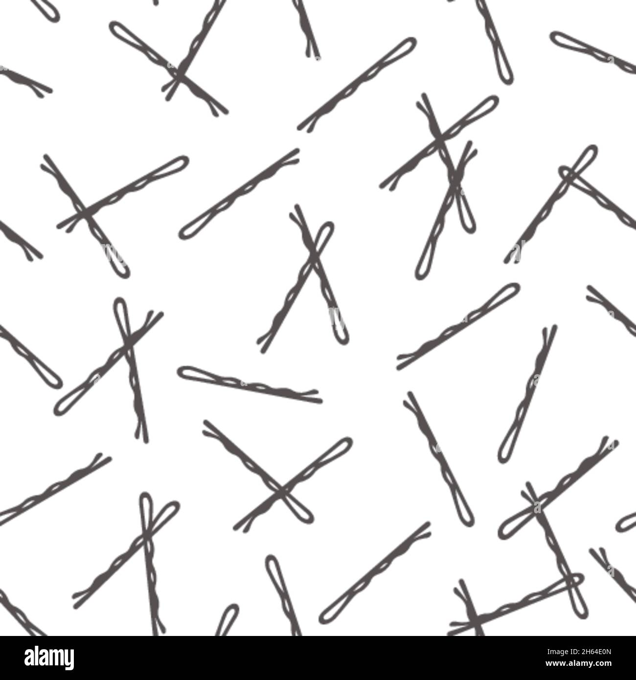 Hair barrette for fixing and holding hairstyle Stock Vector Image & Art