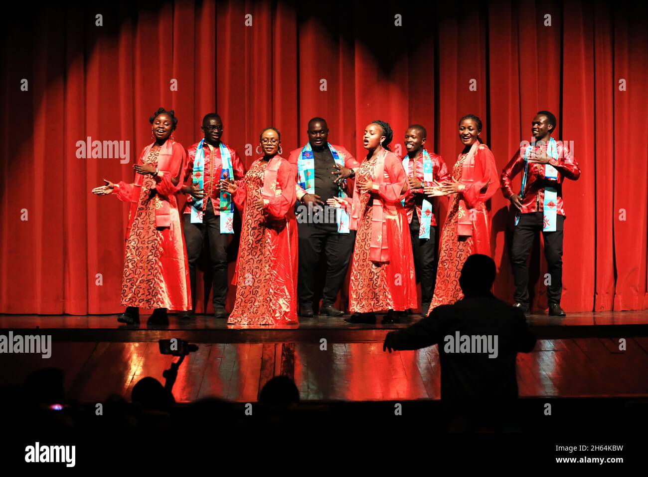 Nairobi, Kenya. 12th Nov, 2021. Kenyan students from the Confucius