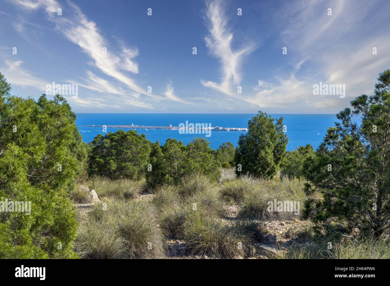 Island of Tabarca in the Mediterranean Sea Stock Photo