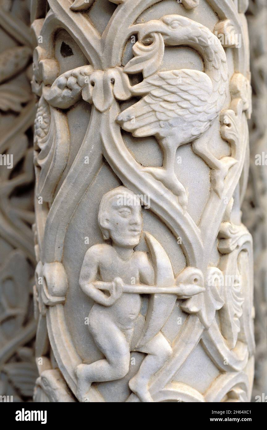 Cloister of Monreale. Sicily. Italy. Stock Photo