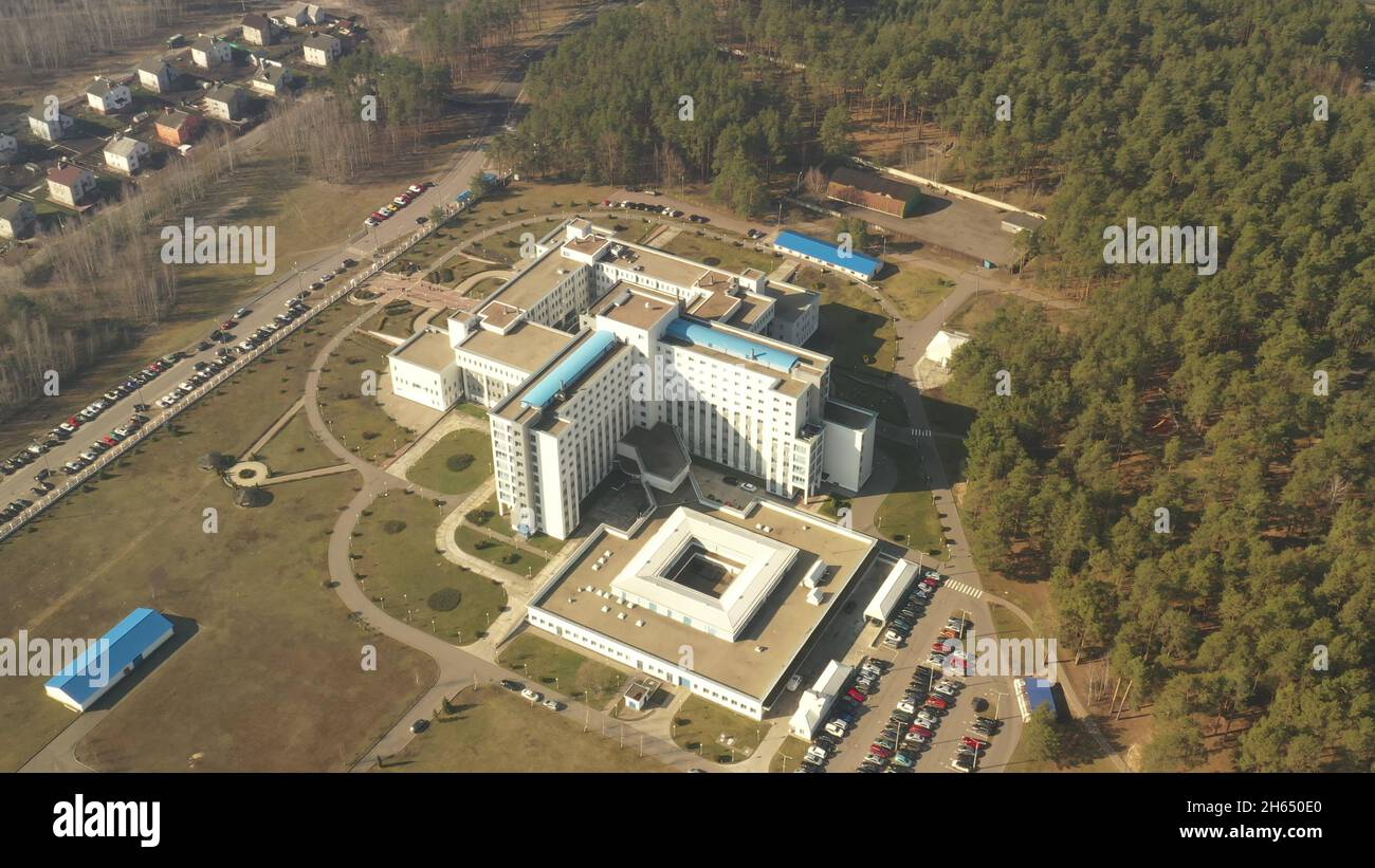 Republicans Science Gomel, Belarus. Aerial View OF Building Of Republican Scientific Center ...