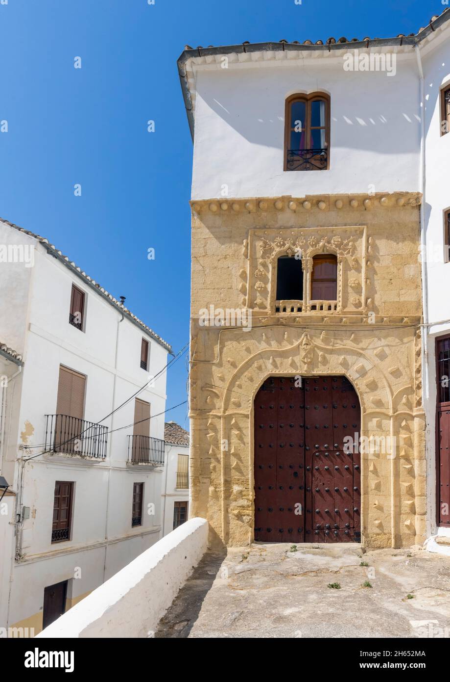 La Antigua Casa de la Inquisicion, the old House of the Inquisition, in Calle Baja Iglesia, Alhama de Granada, Granada Province, Andalusia, Spain.  In Stock Photo