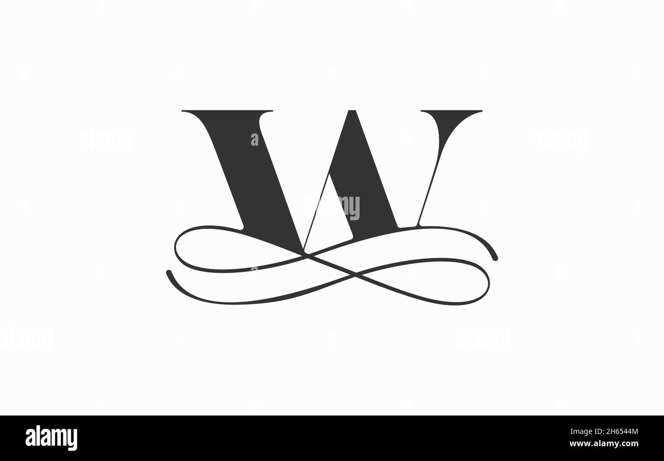 initial letter W monogram logo icon Stock Vector Image & Art - Alamy