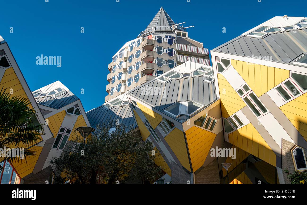 Kubuswoningen, or Cube houses in Rotterdam, Netherlands. Innovative ...