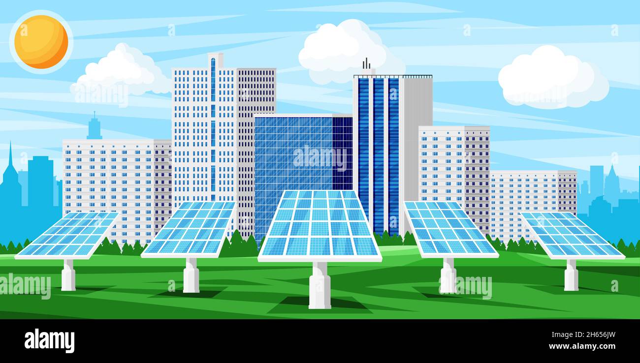 Eco City Concept Stock Vector Image & Art - Alamy