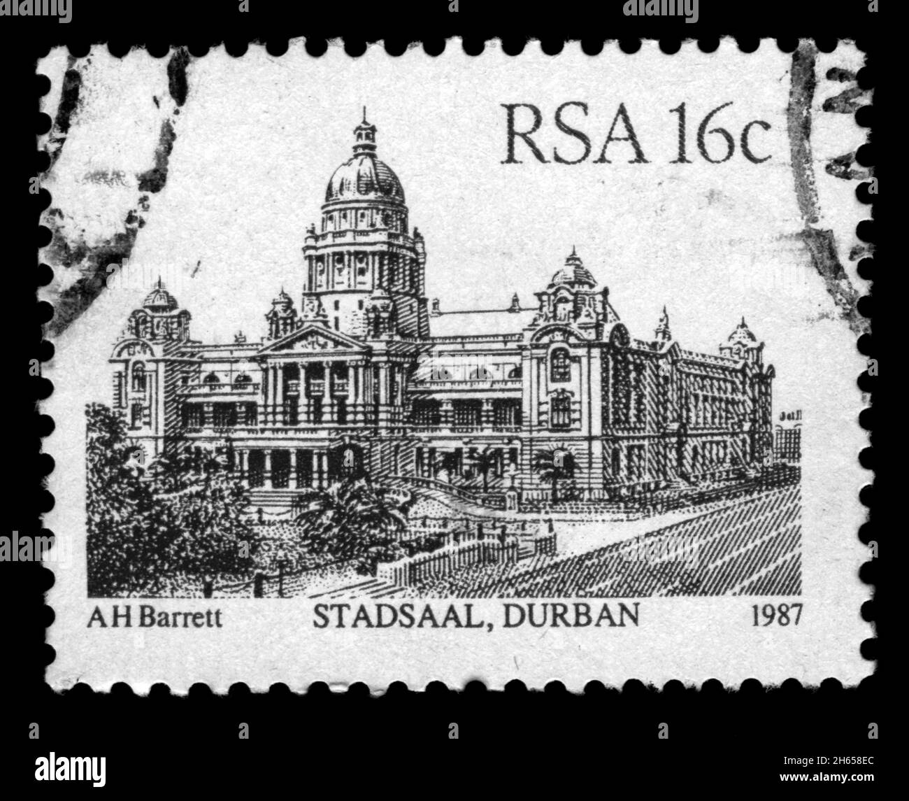 Stamp print in RSA, South Africa Stock Photo