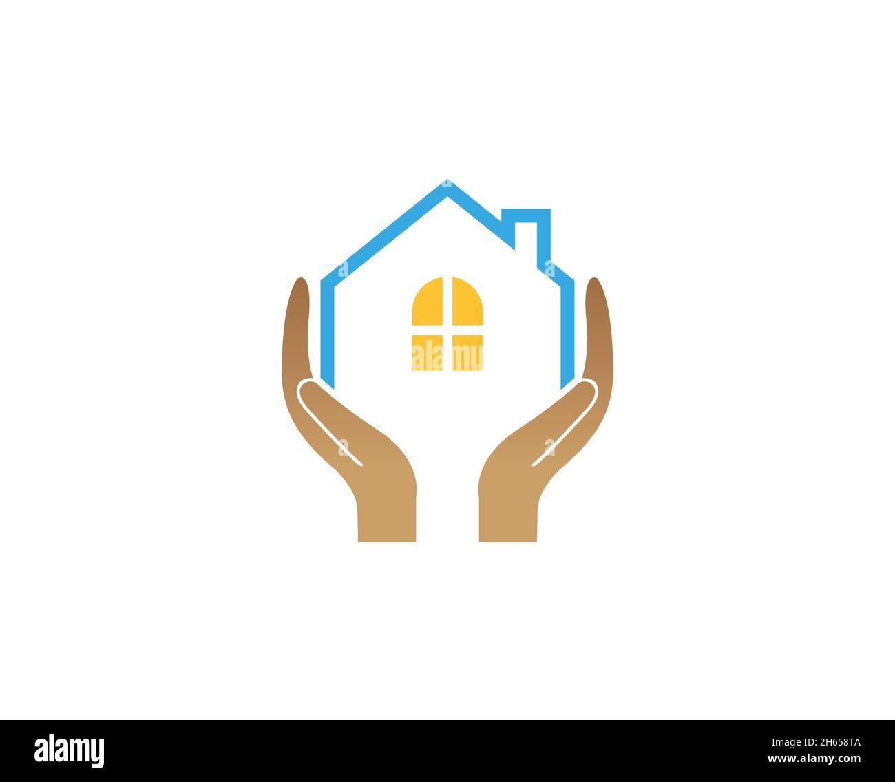 House Holding Care logo Vector Design Illustration Stock Vector