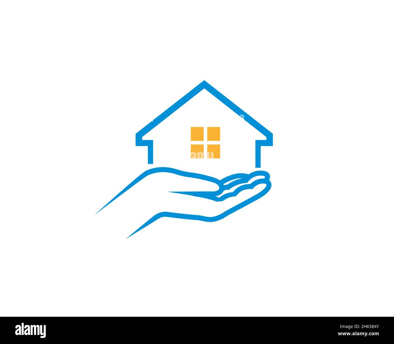 House Holding Care logo Vector Design Illustration Stock Vector
