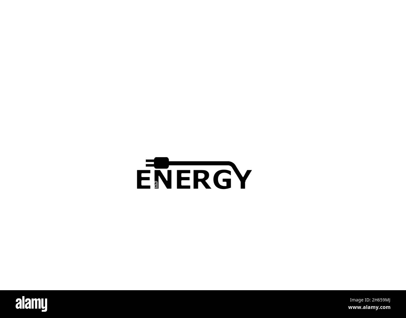 Creative Abstract Logo Energy Typography Text Design Illustration Stock ...