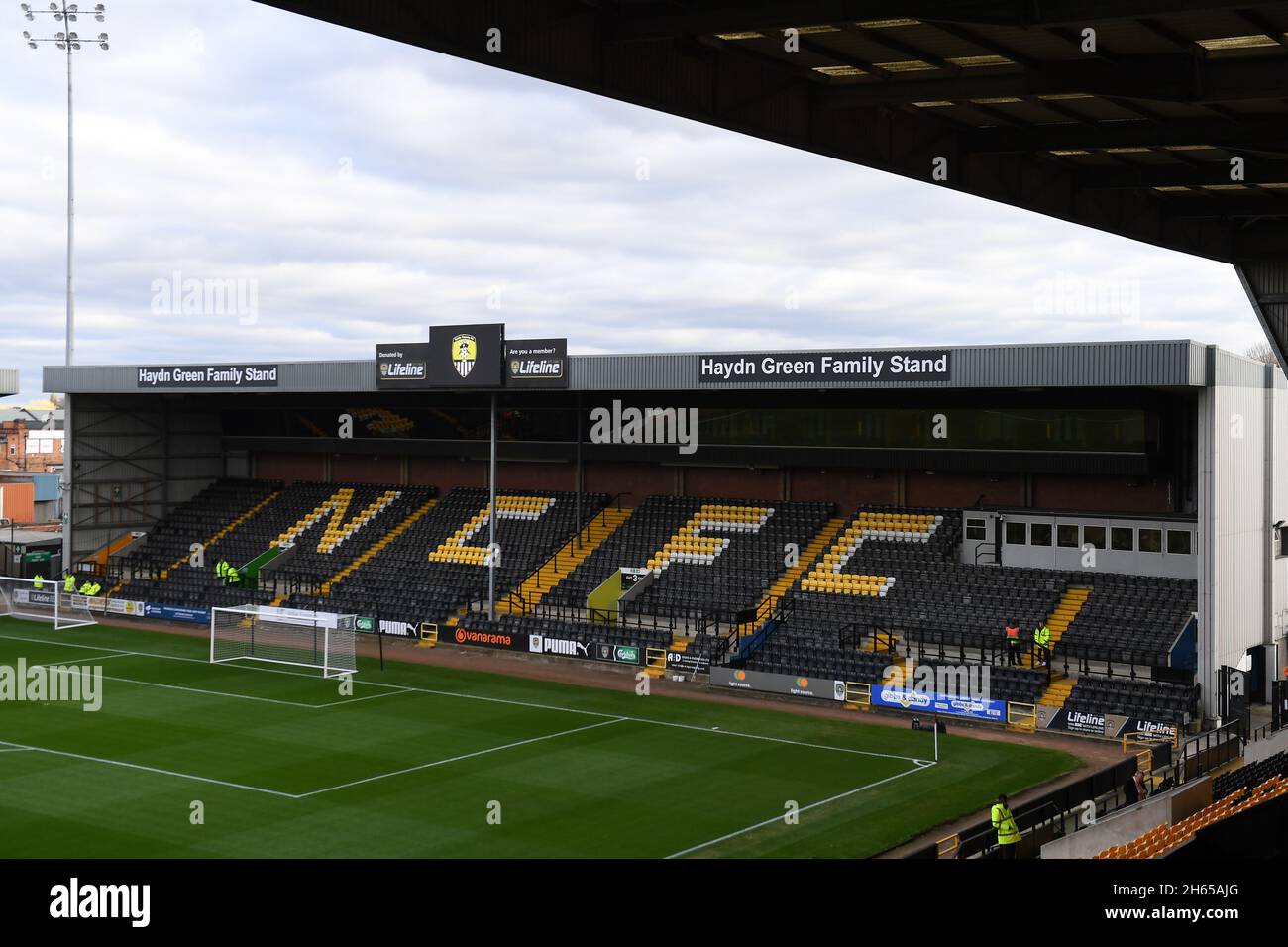 Nottingham, UK. NOV 13TH General view of Meadow Lane, home to Notts County  ahead of the Vanarama National League match between Notts County and  Solihull Moors at Meadow Lane, Nottingham on Saturday