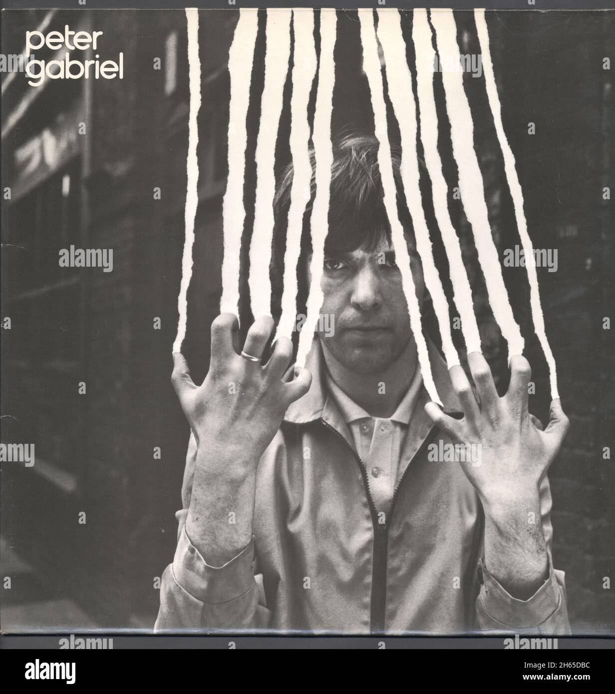 Peter Gabriel, second solo album, Charisma. Designed by Hipgnosis. After he left Genesis. Generally known as scratch or Peter Gabriel 2. This is the original vinyl first pressing. Stock Photo