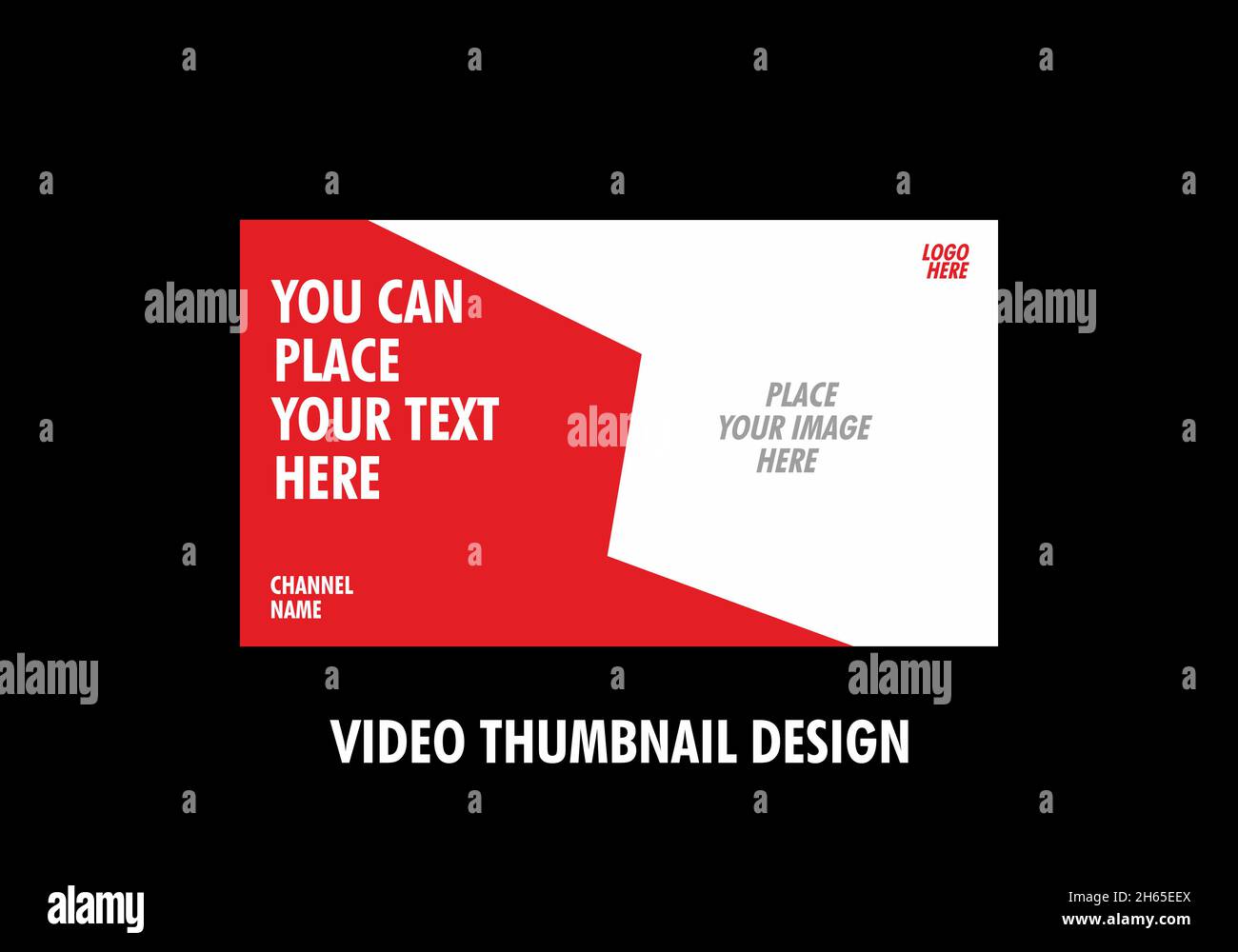 Colorful and unique video thumbnail design Stock Vector Image & Art - Alamy