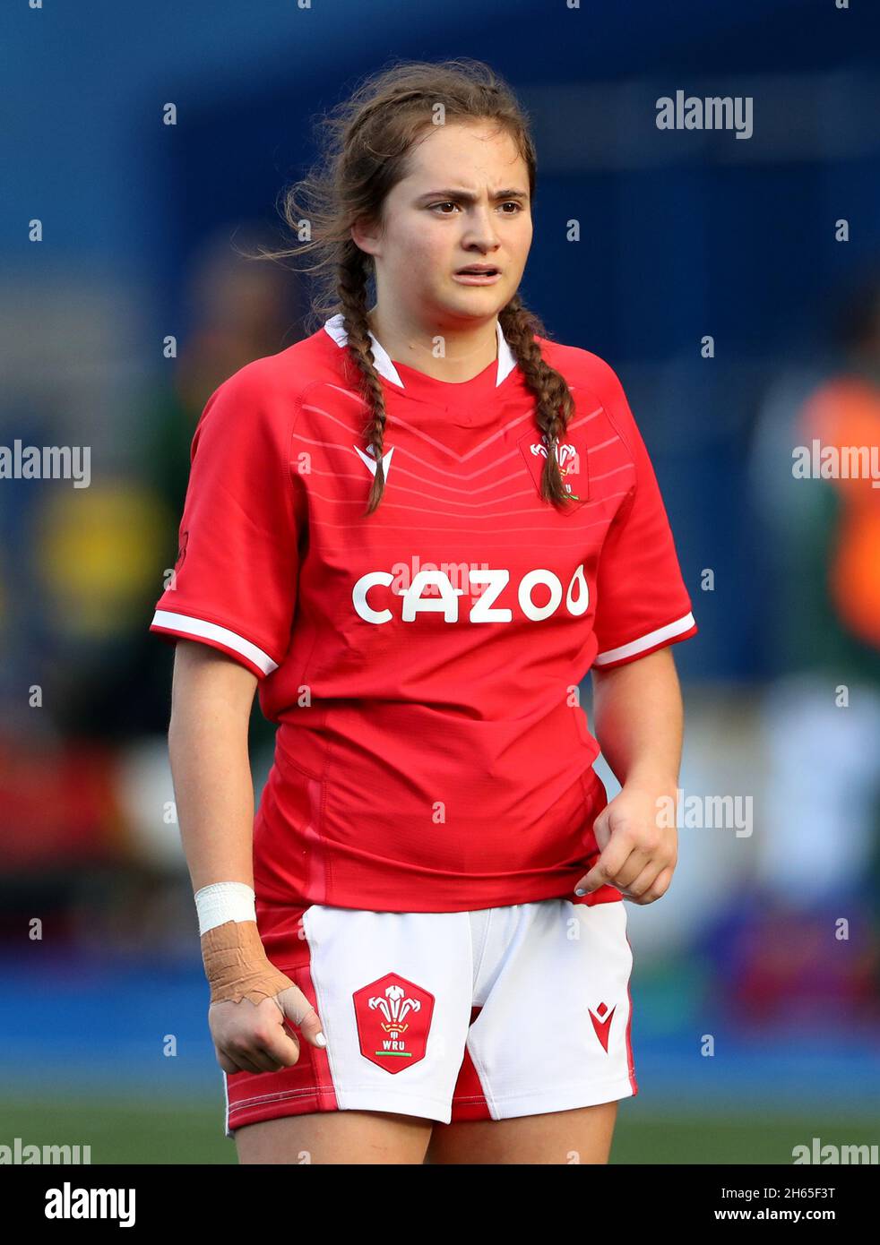 Wales' Caitlin Lewis during the Autumn International match at Cardiff Arms park, Cardiff. Picture date: Saturday November 13, 2021. See PA story RUGBYU Wales Women. Photo credit should read: Bradley Collyer/PA Wire. RESTRICTIONS: Use subject to restrictions. Editorial use only, no commercial use without prior consent from rights holder. Stock Photo