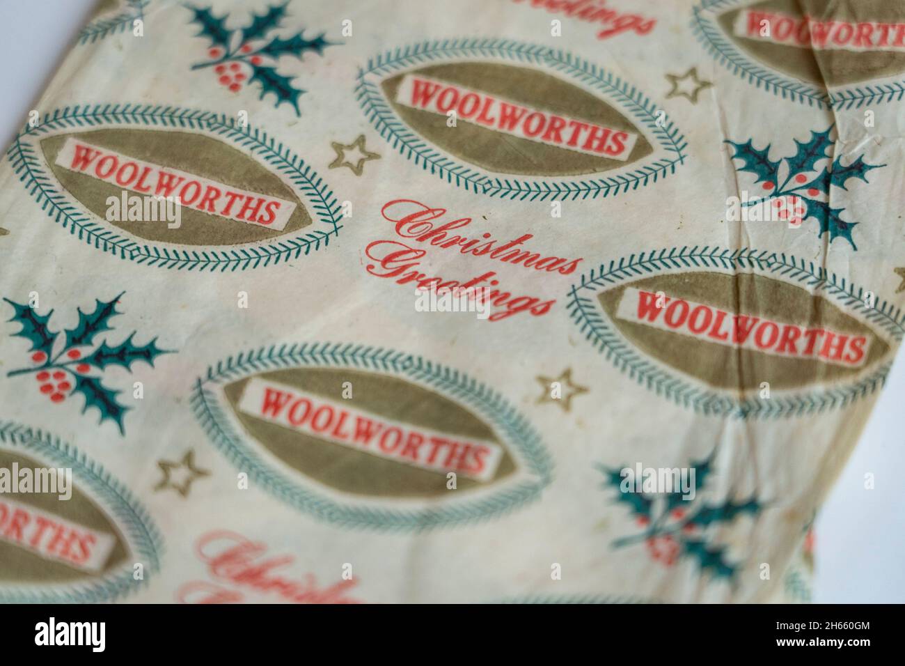 Vintage woolworths christmas gift tags
