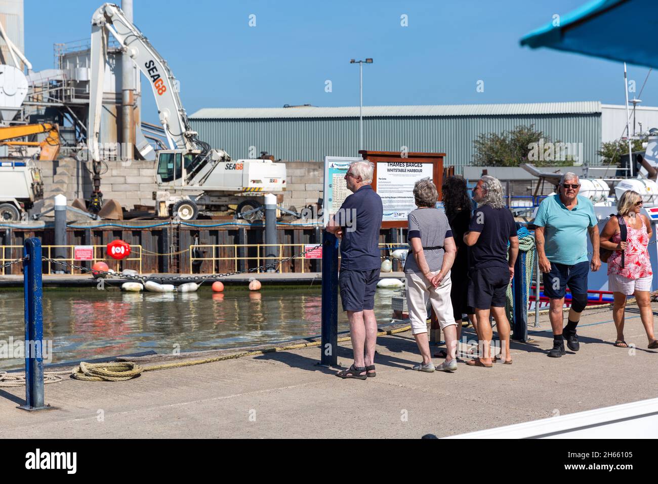 Whitstable promenade, Whitstable Harbour, Kent Stock Photo Alamy