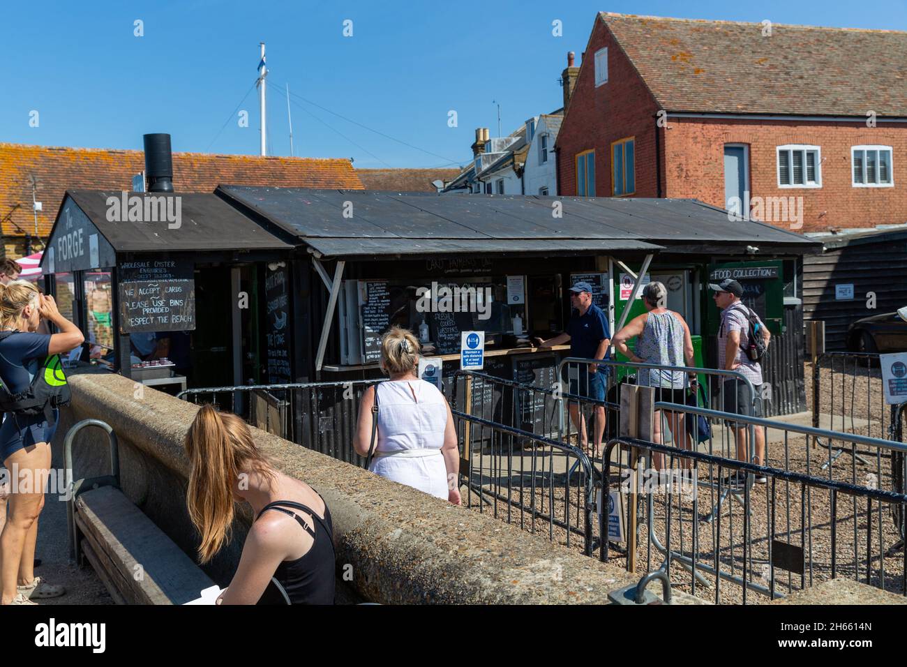 The Fish and Chips, Whitstable Bay, Kent Stock Photo Alamy
