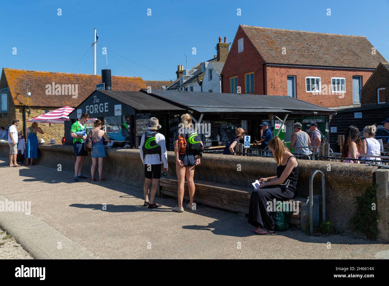 The Fish and Chips, Whitstable Bay, Kent Stock Photo Alamy
