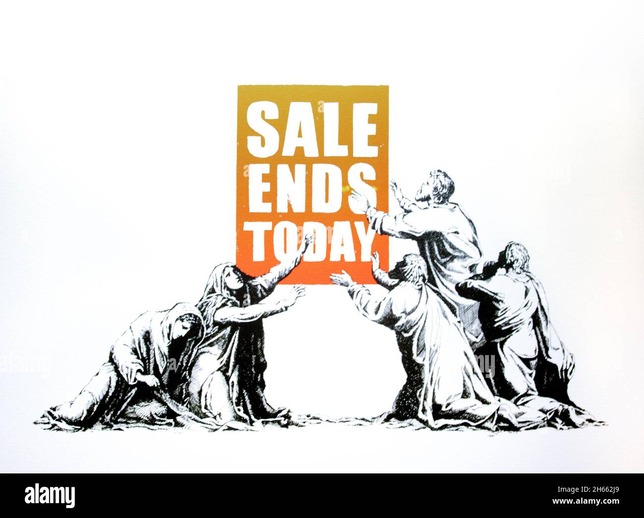 Banksy - Sale Ends Today Stock Photo