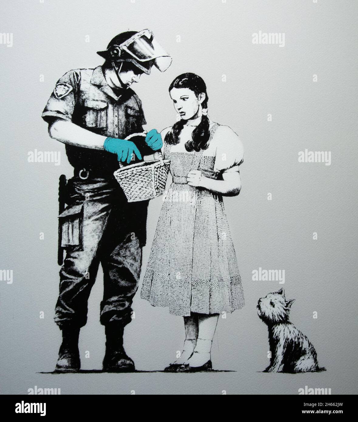Banksy - Dorothy Police Search Stock Photo