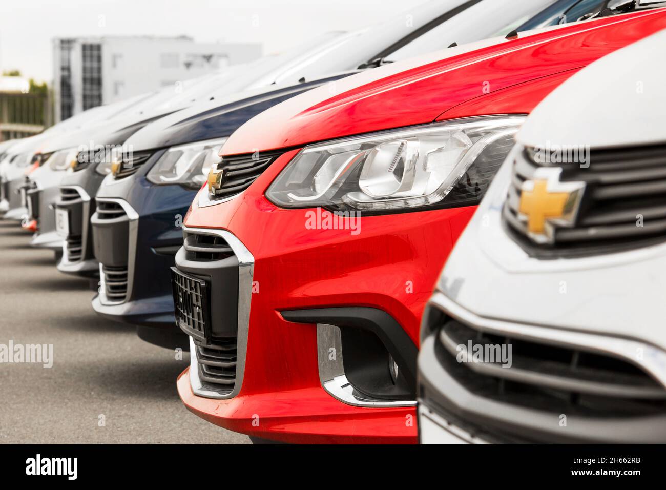 Kiev, Ukraine May 19, 2020 Chevrolet Aveo cars. Cars for sale