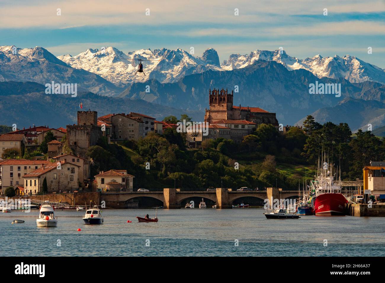 Coastal landscapes of northern Cantabria in Spain. Stock Photo