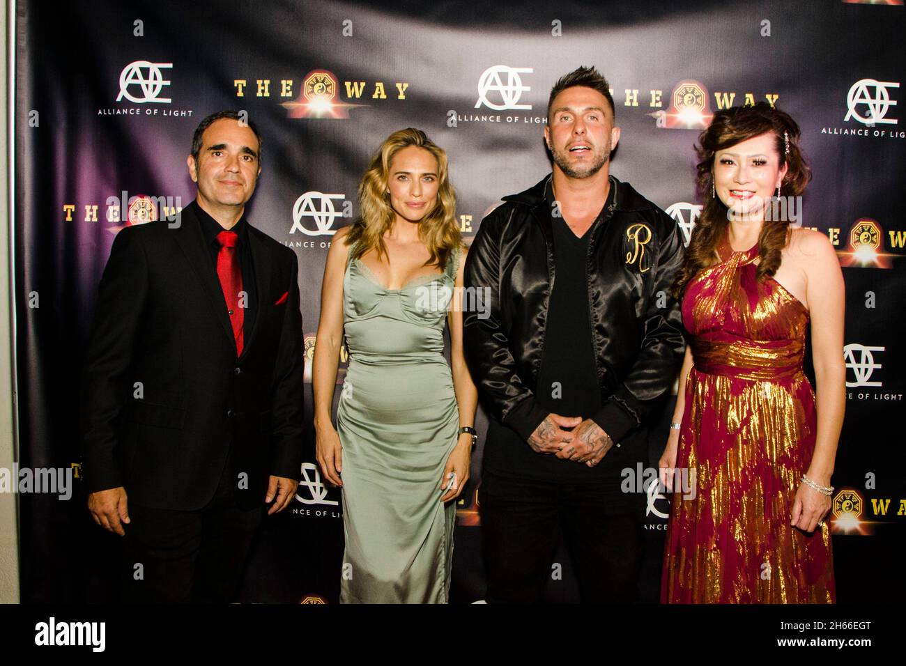 Red Carpet Premiere of the action thriller feature film The Way Stock Photo