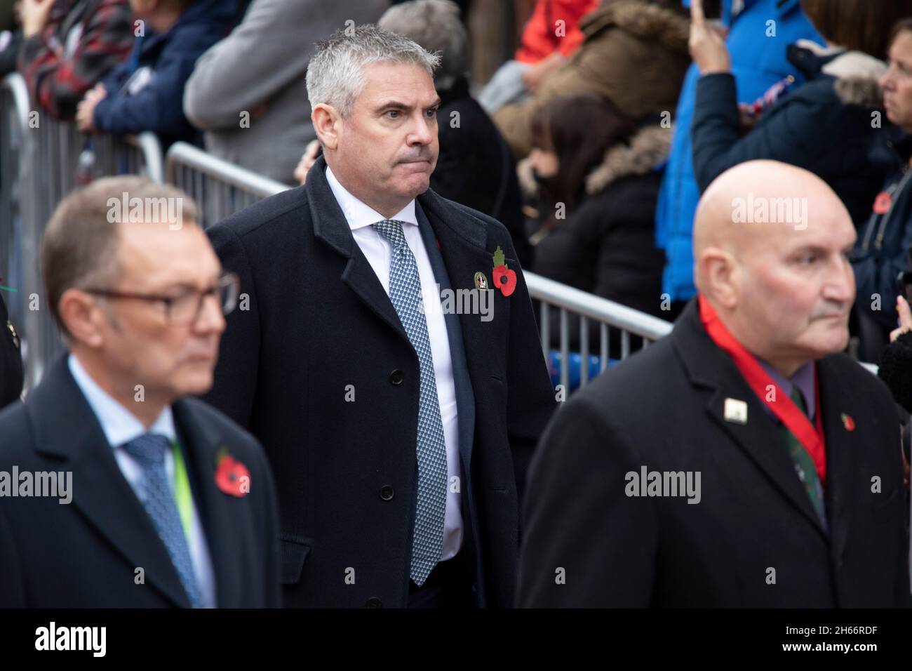 The 100th Bedworth armistice parade taking place on November 11th 2021
